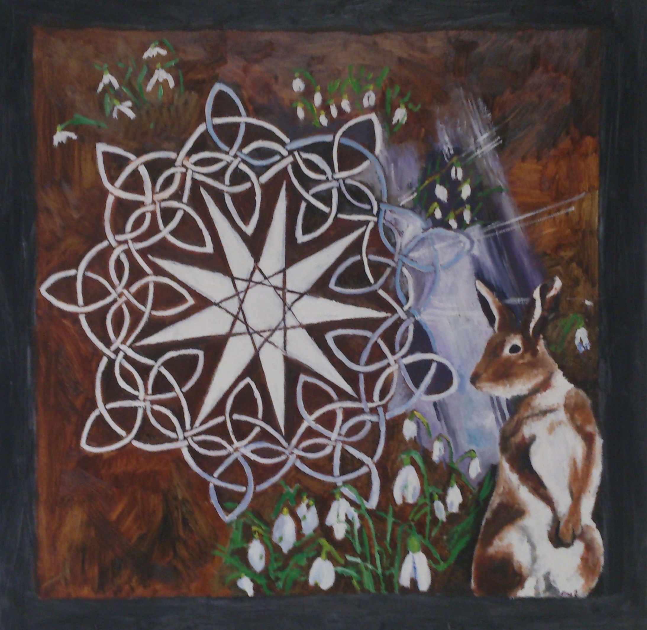 A Dream For The Hares oil on aluminium Sublime Irish Art