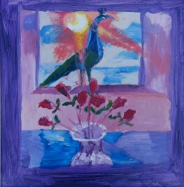 Peacock On The Windowsill Sublime Irish Art
