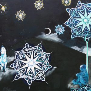 Hexagram 5 oils on board Sublime Irish Art