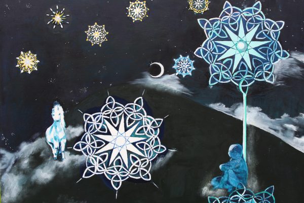 Hexagram 5 oils on board Sublime Irish Art