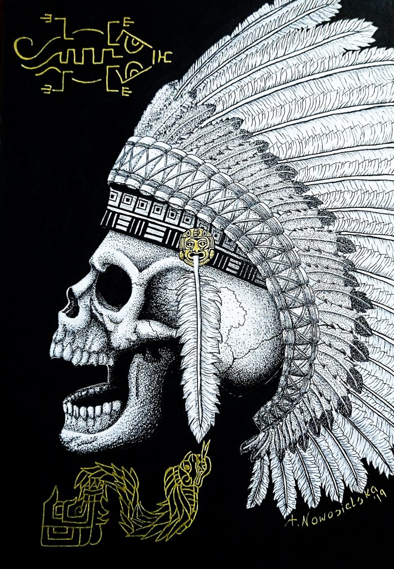 feathered skull sublime irish art