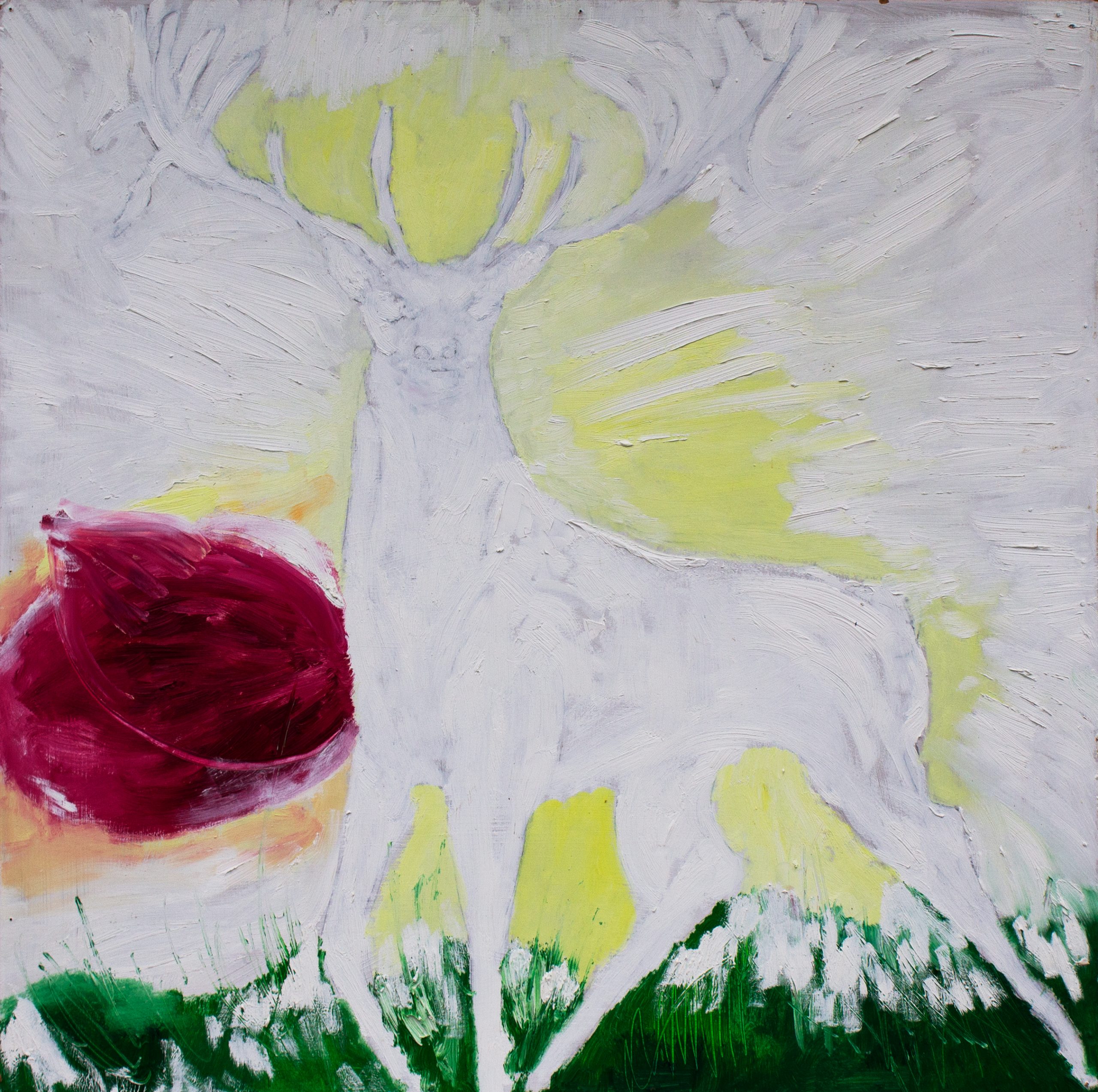 and jesus said oil on canvas 3x3 ft