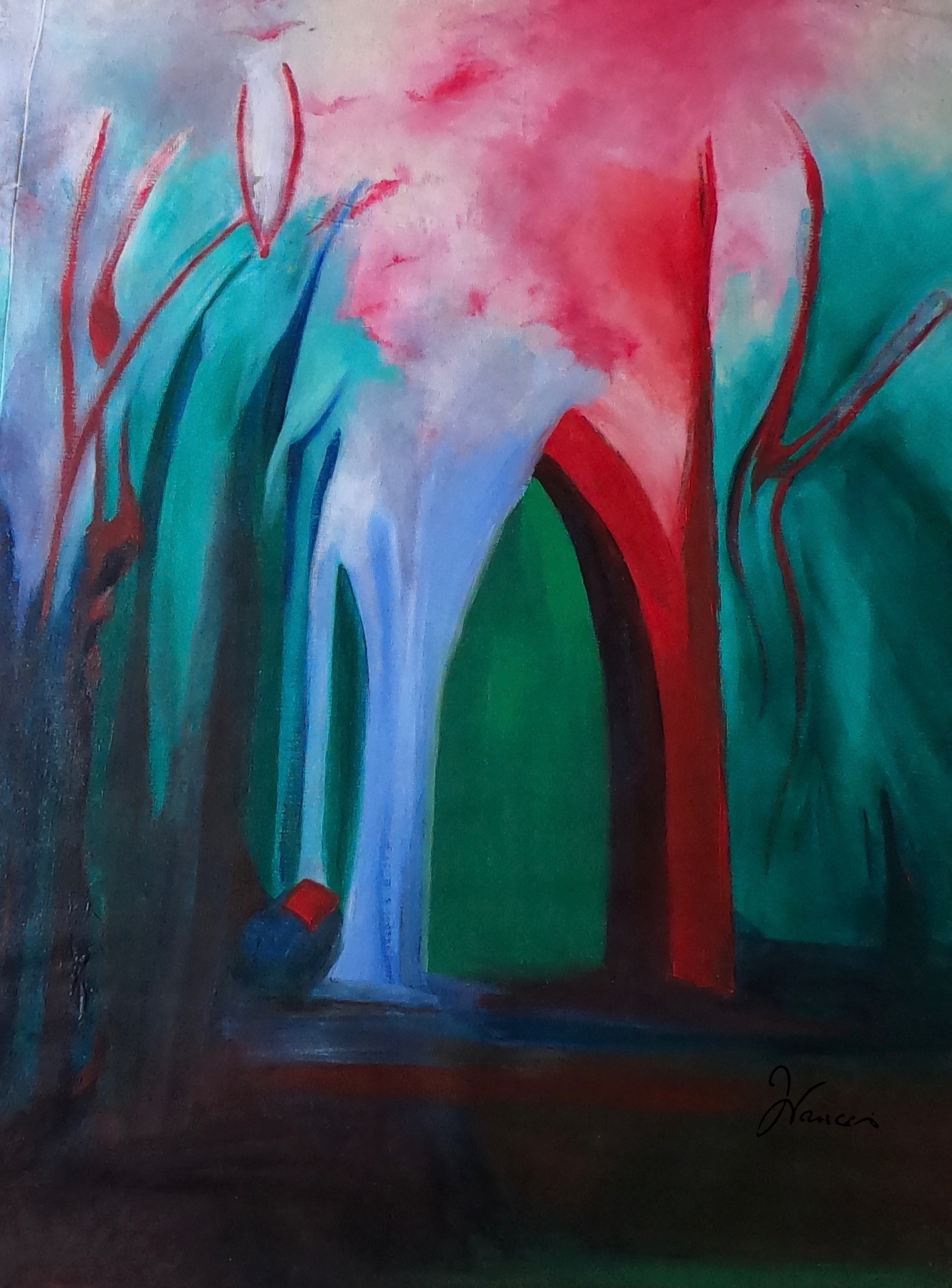 Dissolving-Structure-acrylic-on-canvas-92cmx127cm-E850-sublime-irish-art.
