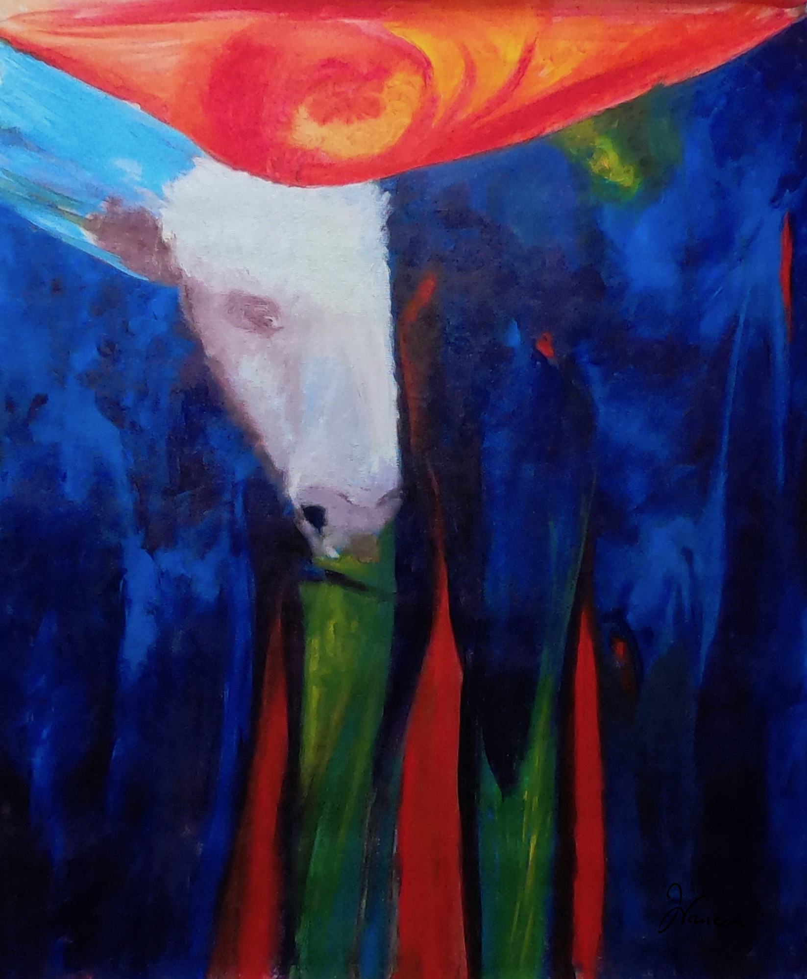 Knowing-acrylic-on-canvas-86cm-x-104cm-E670-sublime-irish-art.
